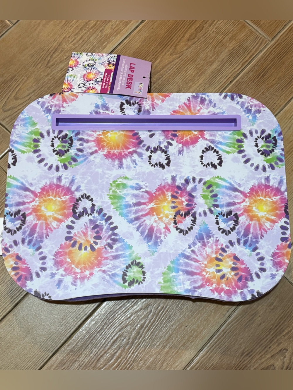 IScream Heart Tie-Dye Lap Desk- New
